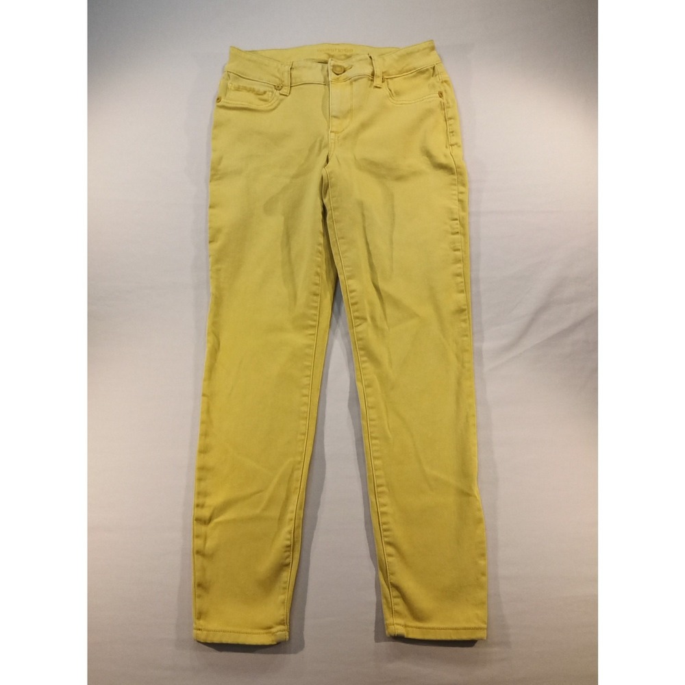 Maurices Women's Yellow Skinny‎ Jeans Size S Stretch Good Condition
